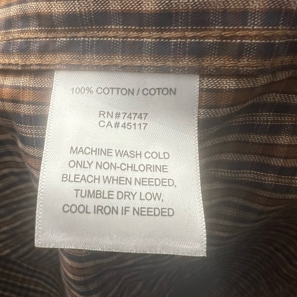 Red Head Mens Size Med Plaid Long Sleeve Button Up Wrinkle Free NWOT - Picture 4 of 4